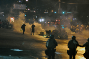 Ferguson riots, August 2014.